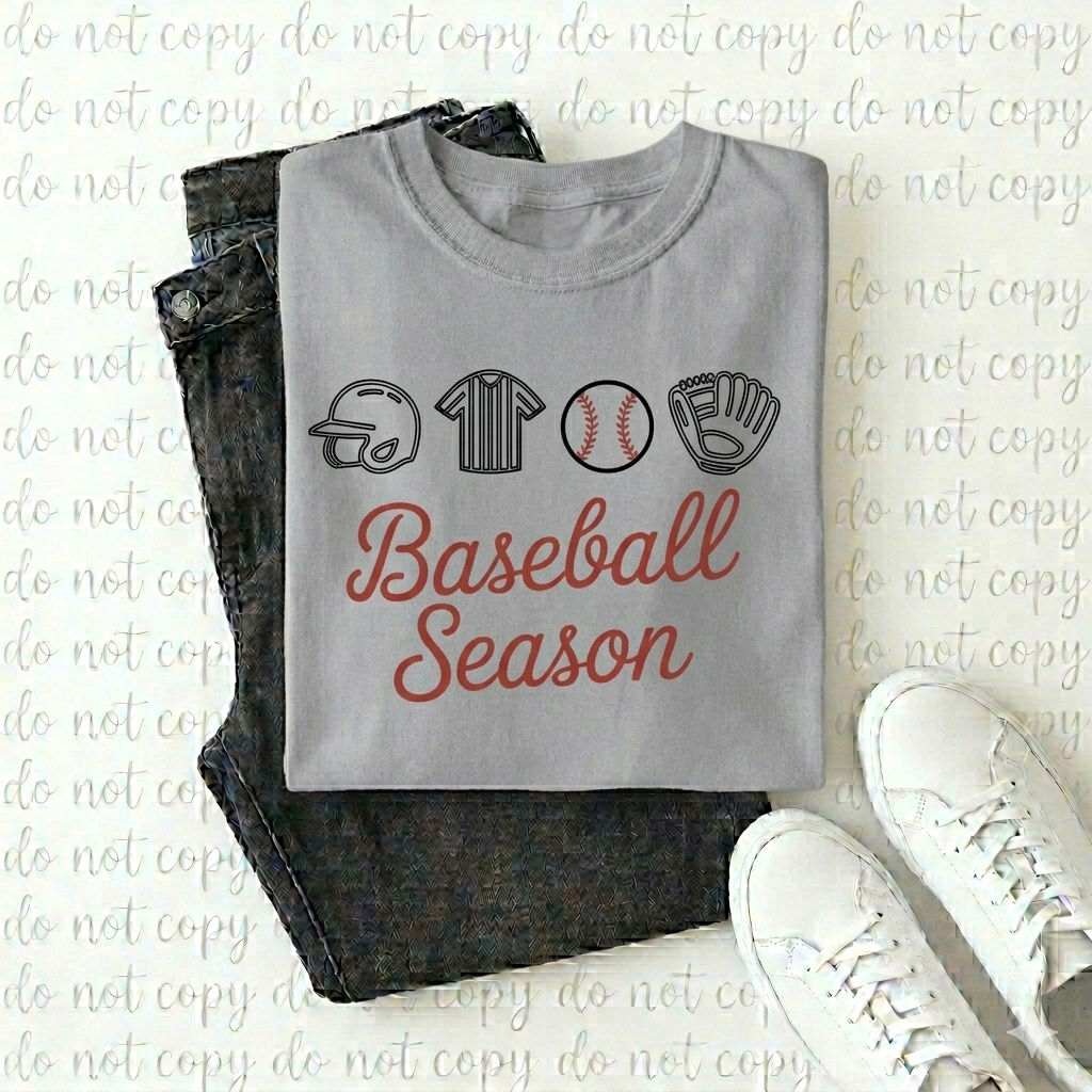 Baseball Season Graphic Tee – Athletic Heather Sport Shirt