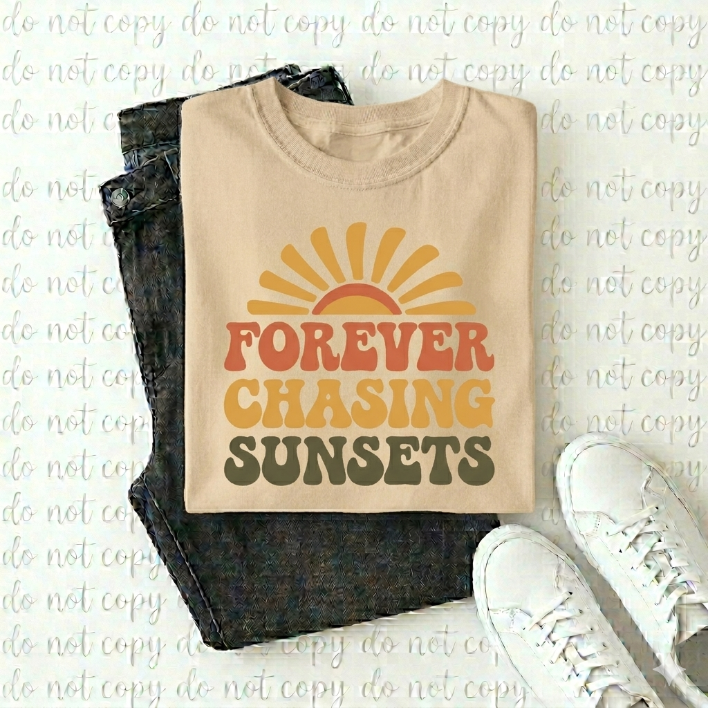 Forever Chasing Sunsets Retro Tee – Vintage Aesthetic Shirt