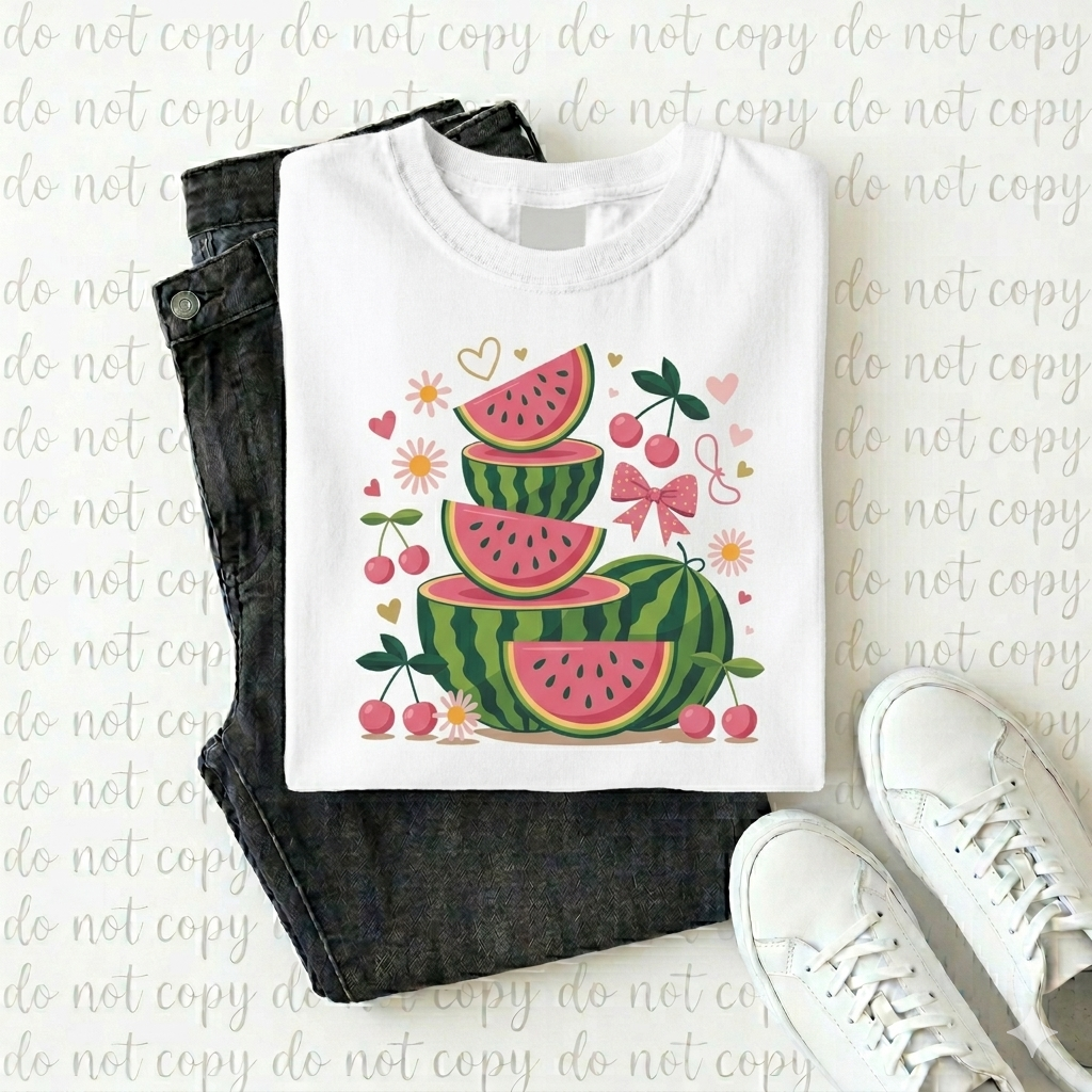 Sweet Summer Fruit Medley Graphic Tee – Retro Coquette Shirt