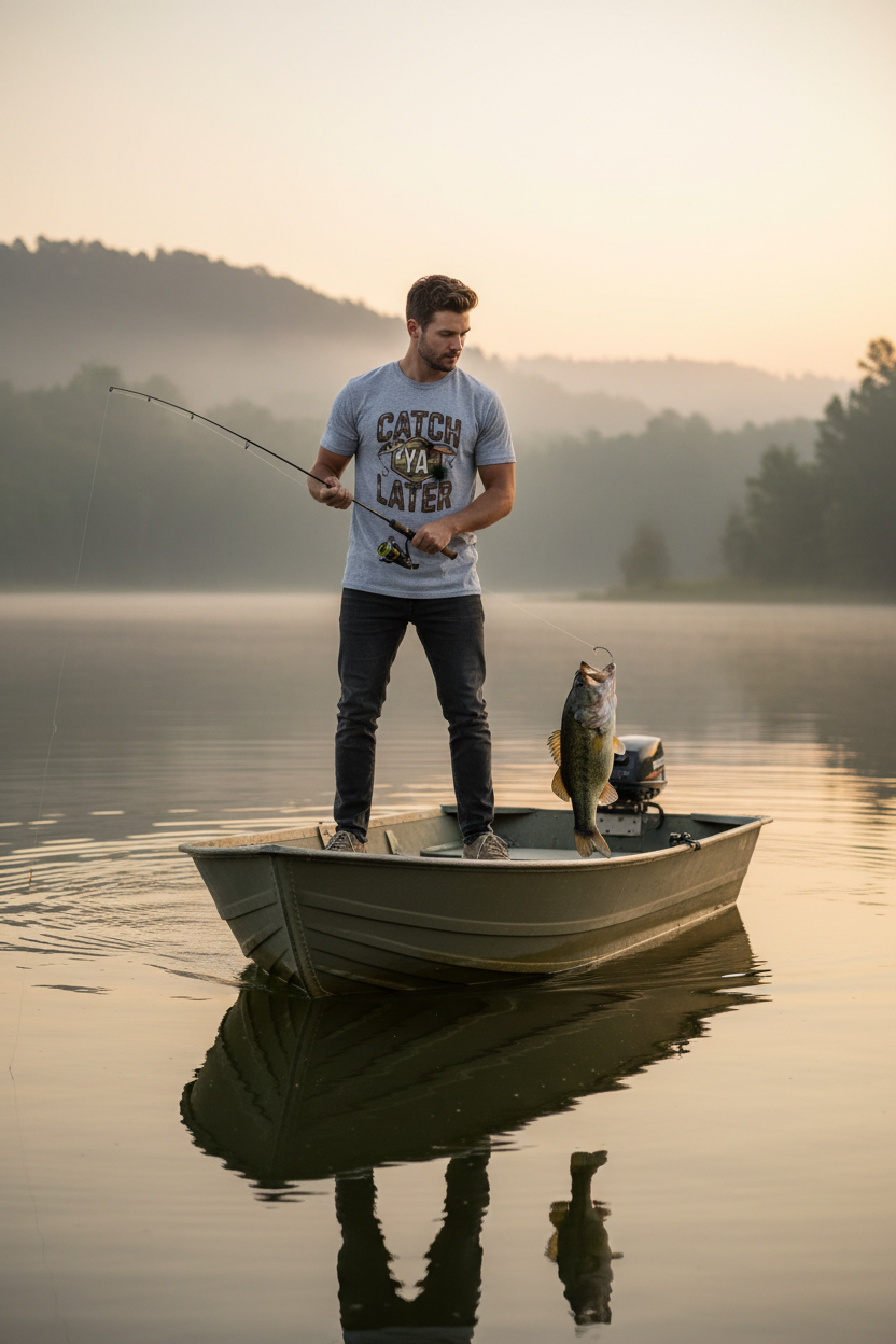 Catch Ya Later Fishing Lure Comfort Colors Graphic Tee