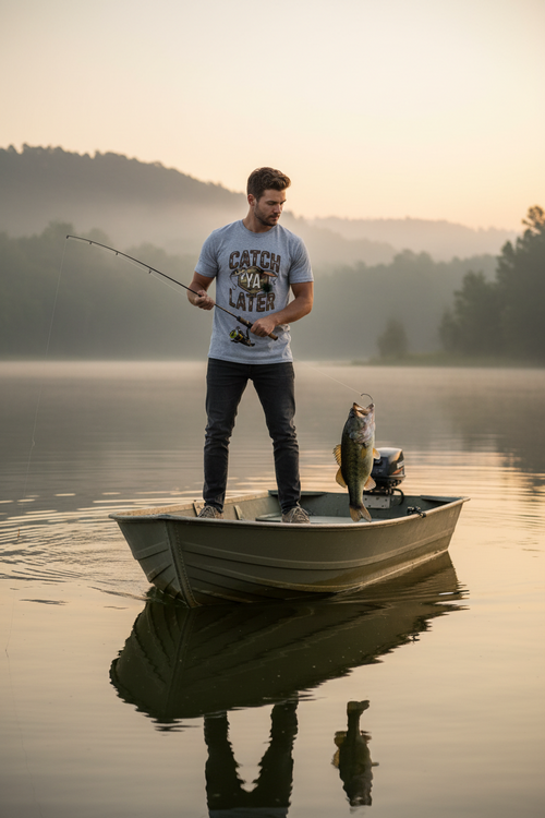 Catch Ya Later Fishing Lure Comfort Colors Graphic Tee