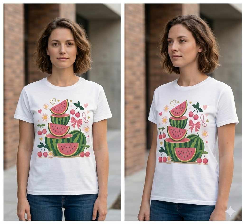 Sweet Summer Fruit Medley Graphic Tee – Retro Coquette Shirt