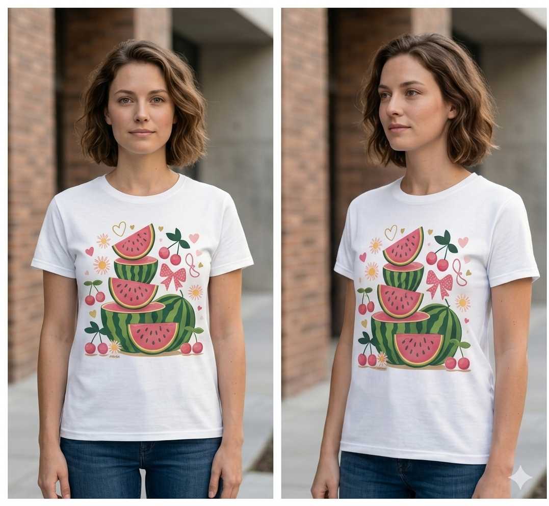 Sweet Summer Fruit Medley Graphic Tee – Retro Coquette Shirt