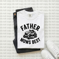 Father Mows Best Lawn Mower Comfort Colors Dad Graphic Tee
