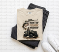 Huntin' Fishin' Muddin' ATV Comfort Colors Graphic Tee