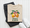 Sweet & Sour Lemon Bow Tee – Retro Coquette Aesthetic Shirt