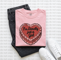 I’m Literally Just a Girl Tee – Retro Heart Cake Shirt