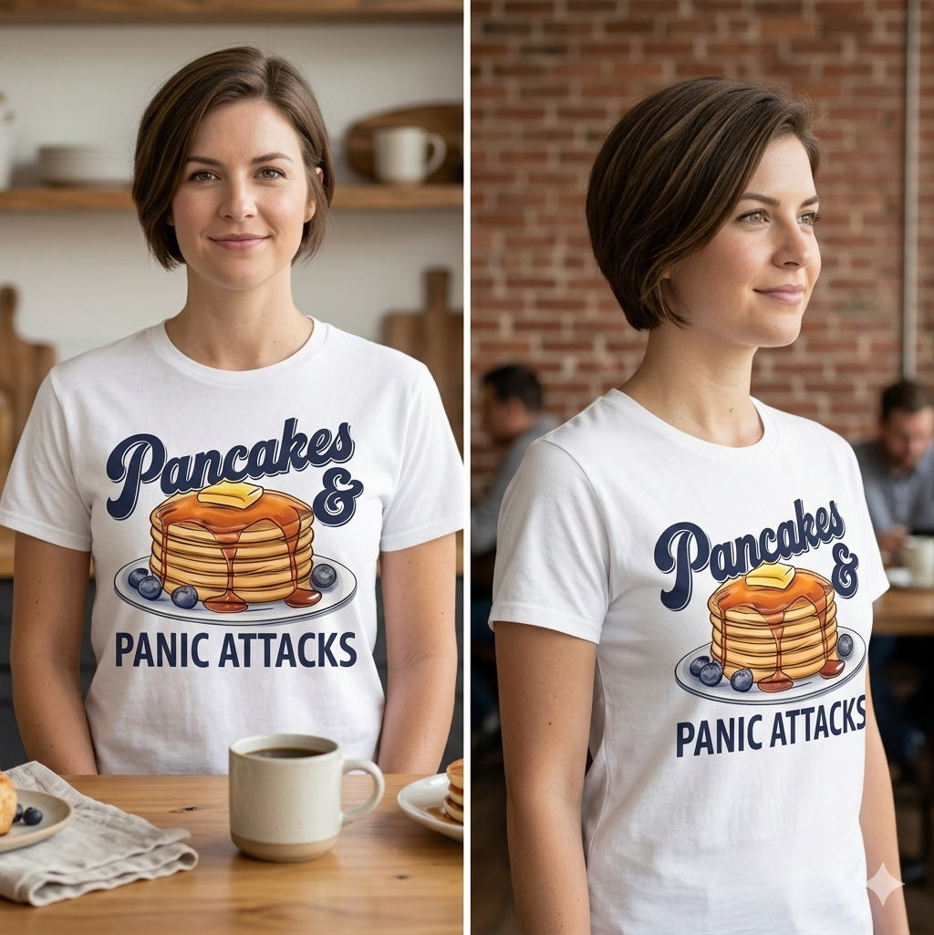 The Pancakes & Panic Attacks Graphic Tee