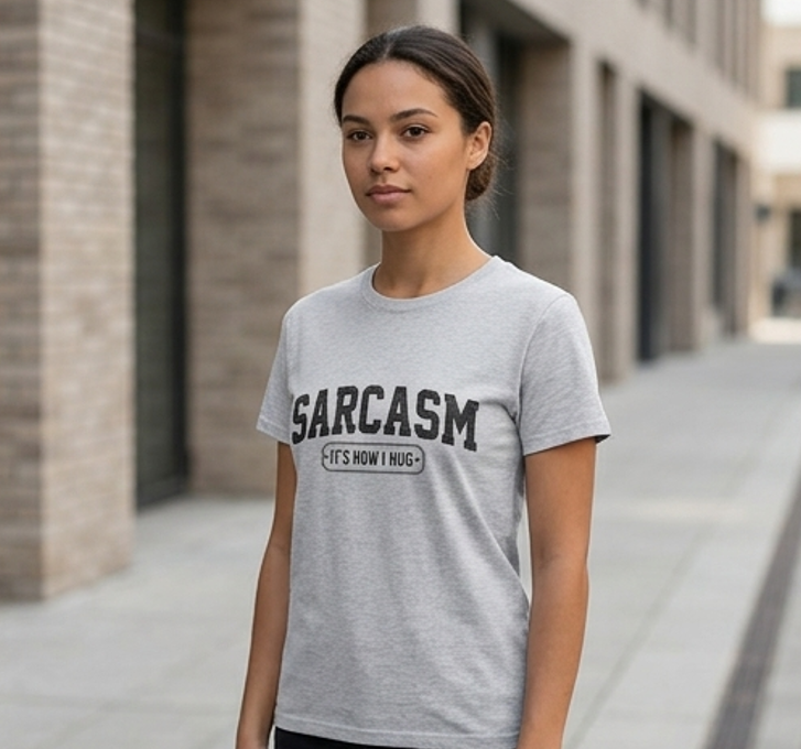 Sarcasm It’s How I Hug Graphic Tee – Funny Sarcastic Shirt