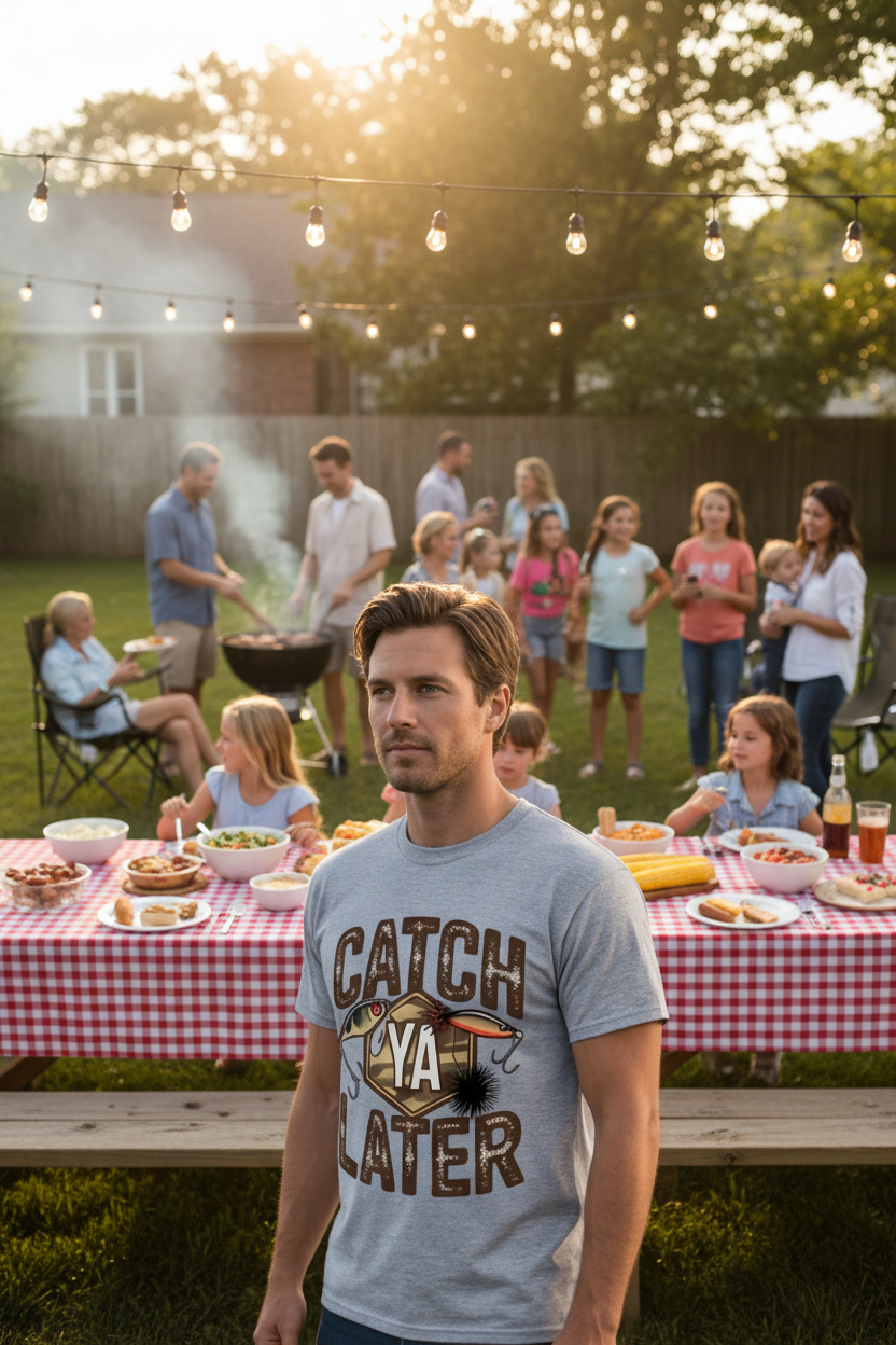 Catch Ya Later Fishing Lure Comfort Colors Graphic Tee