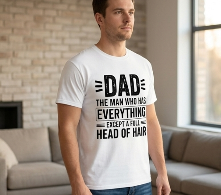 Dad Has Everything Except A Full Head Of Hair Funny Tee
