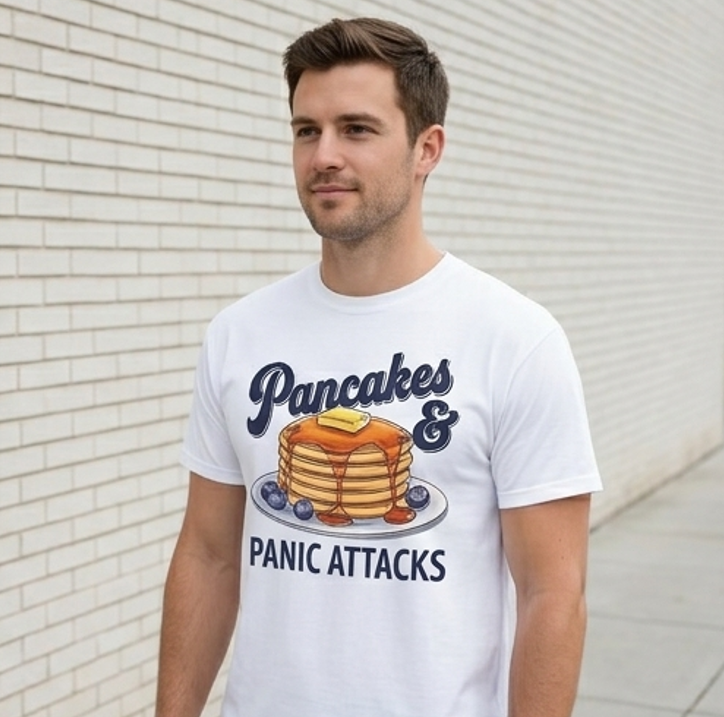 The Pancakes & Panic Attacks Graphic Tee