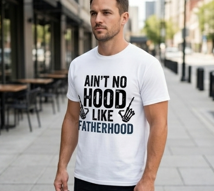 Ain't No Hood Like Fatherhood Comfort Colors Graphic Tee